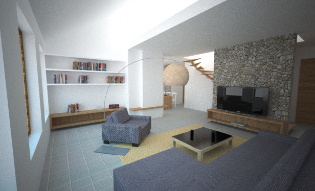 Návrh interiéru domu – Zemplínska Šírava